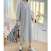 비비드글램 셀르 롱 트임 원피스 6color 무지 빅사이즈 박스 맥시 국내생산