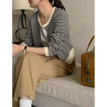 아잉 비엔나 스트라이프 가디건