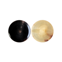 단추닷컴 바둑알 소뿔단추 20mm, 1.아이보리, 1개