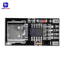 pd qc 충전 트리거 usb dc-dc ups 91220v 유형 c 모듈 전원 공급 전원 은행 보드 고속 충전 dc-dc 부스트 충전회로, pd qc type-c