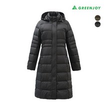 그린조이 여성 초경량 구스 다운 롱 점퍼