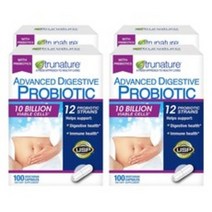 트루네이쳐 [4개 SET] 유산균 어드밴스드 다이제스티브 프로바이오틱 100정 (캡슐) trunature Advanced Digestive Probiotic 100 Capsules, 1개