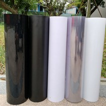 고투명 무광 유광 블랙 앤 화이트 얇은 아크릴판 하드 플라스틱 절연 PVC 판재 방염가공, 투명 두께0.8mm (61x100cm)