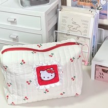 산리오가방 쿠로미 헬로 키티 화장품 귀여운 만화 소녀 보관 메이크업 여행 세탁 카드
