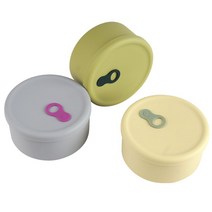 파미레 실리콘 스팀홀 용기_원형 밀폐용기 250ml 450ml 750ml, 원형750ml, 라임