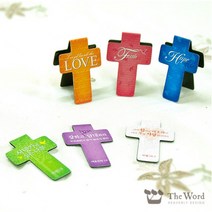 십자가자석북마크(3개1세트)/더워드/십자가책갈피, 2.강하고 나의힘 시냇가 set