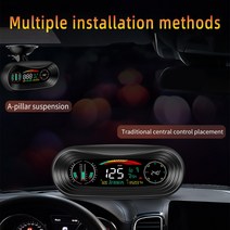 NEW P18 GPS Off Road Up Display Inclinometer Car Digital Voltage Fatigue Driving Overspeed, 한개옵션0