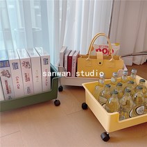 sanwan 정리 이동식 수납 케이스, big, 흰색