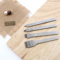 짱패브릭 가죽부자재) 다이아형 치즐 3mm 4mm, 4mm 4날