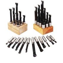 보링 툴 123939 9pcs 경질 합금 생크 보링 바 보링 커터 세트 2 인치 50mm 보링 헤드 용 카바이드 팁 바, CHINA