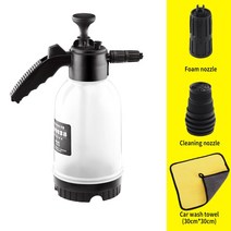 고압세척기 세차용품 폼랜스 고압세척건 고압세차기 세차건 고압 폼건 2L 손 압력 분무기 세차 눈 거품 정원 급수 수동 물 발생기, Set 5