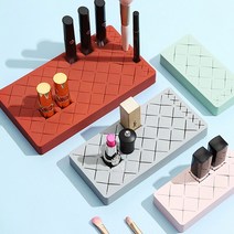 생활탐구 실리콘 립스틱 정리함 립스틱홀더 화장품정리대, 1개, 핑크-대형