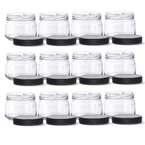 플라스틱 블랙캡 잼병 낮은형 SG430, 270ml, 12개