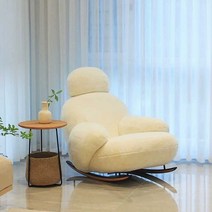 양벨벳 흔들의자 풋스툴포함 머리받침 다양한각도조절, B타입 그린 머리받침 풋스툴