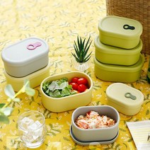 국산 이유식 냉동밥 보관 스팀홀 KCC 실리콘 밀폐용기, 라임, 650ml