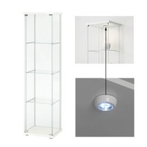 무료조립 이케아 DETOLF 데톨프 유리장식장 람스타LED 조명 사은품 - WHITE 배송비착불 상세설명확인(서울및수도권일부만배송가능), 화이트 배송비착불(람스타조명증정)지방배송 불가