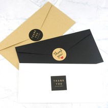 무지 편지봉투 3컬러 용돈봉투 감사봉투 110X220, 크라프트