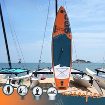 SUP 패들 보드 풀세트 제주 놀거리 물놀이 공기 주입 패들보트, [악세서리+구명조끼]노란색