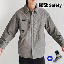 K2 셔츠 패딩 다운 자켓 그레이 점퍼 잠바 겨울 + V존특허 양말