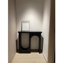 미드센추리 벽난로 콘솔 인테리어 소품 장식장 블랙, [03] L 사이즈 110 롱 블랙 (문앞까지 배송)