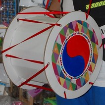 종이장구 전통소품만들기 미술꾸미기 미술만들기 유아미술재료 유치원미술, 1개