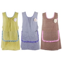 요양보호사앞치마 주방 조리 커피숍앞치마 꽃무늬 꽃집 체크, 핑크, 본상품선택