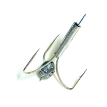 초장축 회전 훌치기 바늘 숭어 봉돌 장착 삼각훅, 10호(낱개), 1개