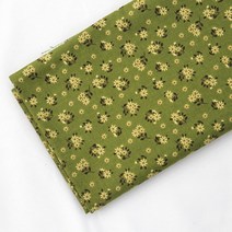 [원단쟁이] 20수면]로르르플라워-카키바탕 E32