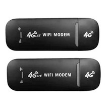 lte 라우터 와이파이 공유기 무선 동글 모뎀 스틱 모바일 광대역 카드 무선 어댑터 홈, 2pcs 블랙
