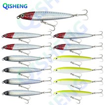 [QISHENG] 로켓 미노우 13개입/세트 하드베이트 알리미노우 (10g 14g 18g 24g) 슬로우 싱킹 농어 광어 삼치 우럭 루어낚시, 혼합 색상C