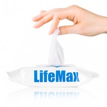 라이프맥스 병원전용 손 오클로 이산화염소수 살균 세정 티슈 80매, 이산화염소수 소독티슈 오클로 라이프맥스 80매