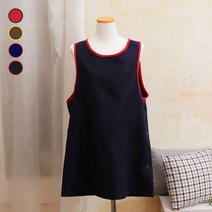 (주)더해피 원피스형 앞치마 미술 작업 공방 선생님 요리 키친 학원 다용도 에이프런, 02. 원피스형 앞치마-브라운