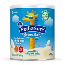 PediaSure Grow &게인 쉐이크 믹스 파우더 바닐라 14.1oz(400g) 3팩PediaSure & Gain Shake Mix Powder Vanilla 페디아슈어 그로우&게인 (400g) 3팩