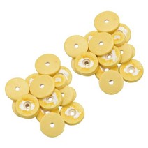 32 Pcs 플루트 가죽 패드 교체 내구성 절묘한 관악기, 01 YELLOW