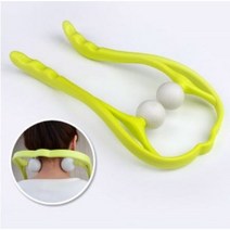 골프공 실리콘 목 안마기 목 마사지 소프트 목 안마기, 1개, 그린