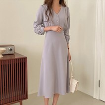 하객패션쉬폰원피스 롱원피스룩 하늘하늘원피스 4col opros2023855
