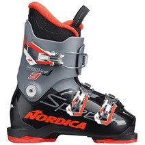 Nordica 키즈 스피드머신 J 3 부츠 색상: 블랙/무연탄/레드 (050860007T1), Black/Anthracite/Red