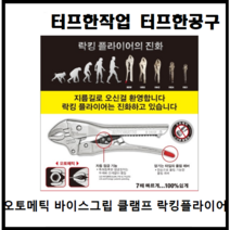 CH핸슨 오토메틱 곡선형 바이스플라이어 락킹플라이어 바이스그립 클램프 자동 락킹바이스 편리한공구 6CJ/8CJ/10CJ, 10CJ(10인치)