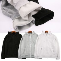 바카르 남녀공용 기모 후드집업 티셔츠 500210