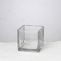 핸드메이크 정사각 유리 병 화기 / 글라스코 유리화병 유리병 화병 꽃병