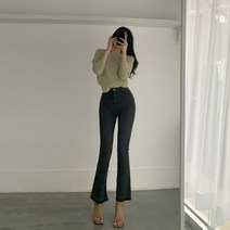그레이쉬 트임 부츠컷 데님팬츠