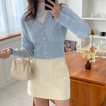 협력브랜드 울혼방 시보리미니가디건 1112839