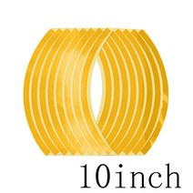 슈퍼커브 오토바이용튜닝 악세서리범용 오토바이 휠 림 반사 스티커 바이크 자전거 데칼 16 개 10/12/14, 07 10inch Yellow