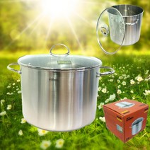 HIMMEL 업소용 대용량 스테인레스 곰솥 가정용 대형 스텐 눈금 들통 28x23cm, 곰솥28x23cm 14리터