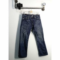 리바이스 블루 데님 스트레이트진 남자 6510