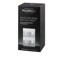 Filorga Time-Filler 보정 모이스처라이징 스킨 크림 얼굴과 눈 및 잔을 줄이고 회복하는 안티에이징 포뮬러 2개입 1팩 807401, 2 Count (Pack of 1)