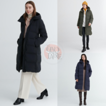 유니클로 심리스 프리미엄 여성 다운 패딩코트 롱패딩 롱코트 23FW