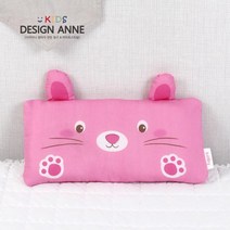 [천삼백케이] [디자인엔] 순면 앙팡 키즈메모리폼베개-핑크