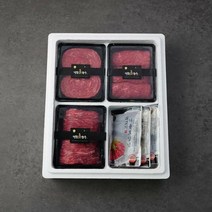 CJ [2023추석선물세트]정품진 한우 상차림 세트 1.8kg 귀한 명절선물, 2개