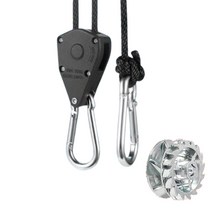 캠핑 간편설치 강철폴리바퀴 로프라쳇 라인 이지스토퍼 1/4인치 스트링 길이조절, 1/4인치(1개입)(로프포함)